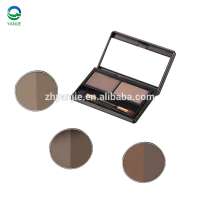 2 colors waterproof eyebrow powder with Eyebrow Brush for private label